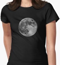 Moon Women's Fitted T-Shirt