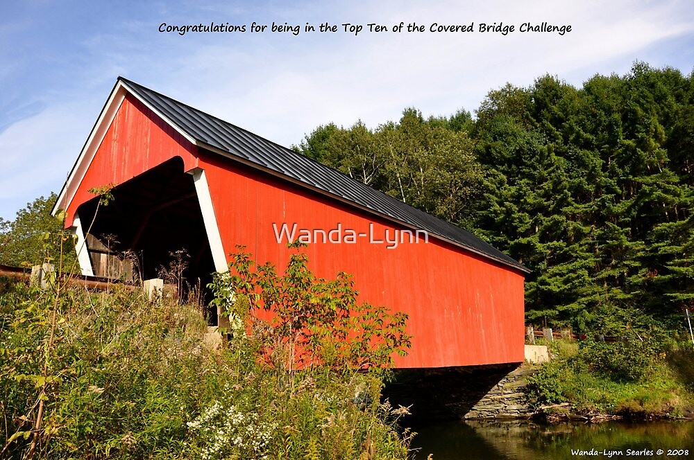 "Covered Bridge in East Randolph,Vt" by WandaLynn Redbubble