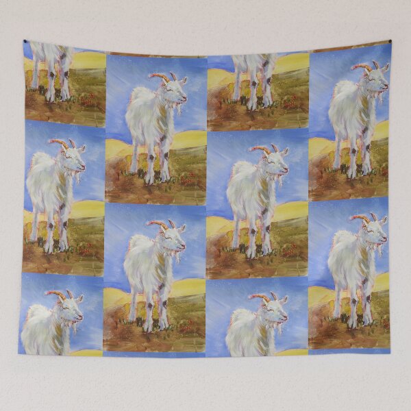 Item preview, White Goat Painting designed and sold by MikeJory.