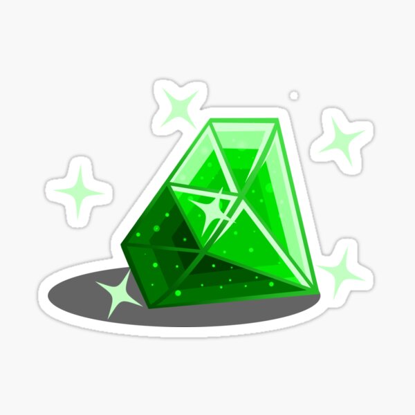 Vista previa del artículo con la obra «One Two Emerald!», diseñado y vendido por SignaScribbling.