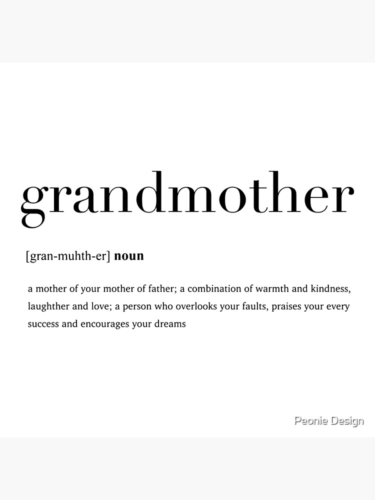 grandmother-definition-poster-for-sale-by-gaiaillustrate-redbubble