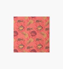 Fishes on living coral background Art Board