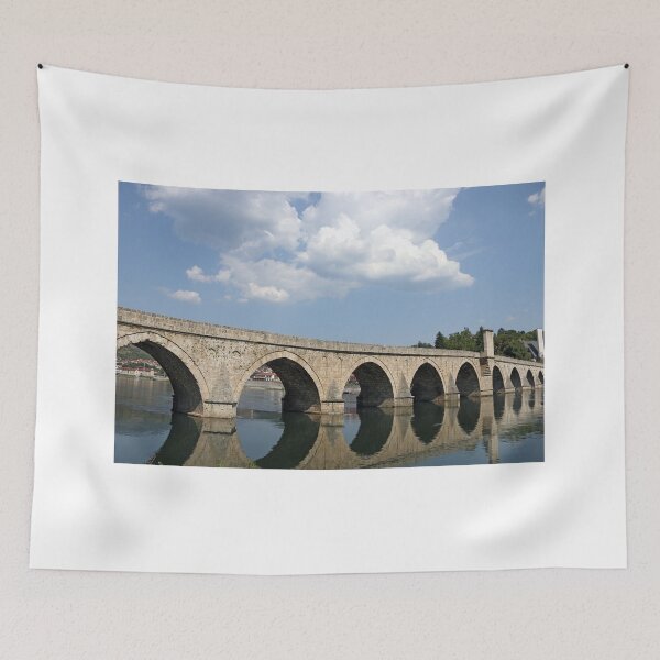 Item preview, old stone bridge on Drina river Visegrad Bosnia designed and sold by goceris.