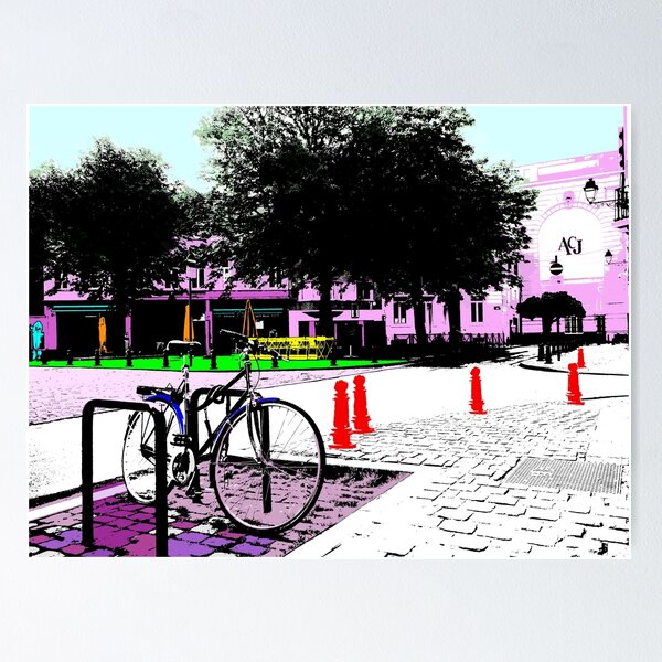 Item preview, Cafe Courtyard - Brussels designed and sold by LexaTHarpell.