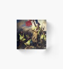 Bloque acrílico La libertad guiando a los Gilet Jaunes