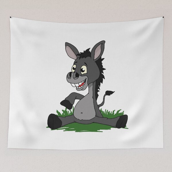 Item preview, young Donkey with nice smile send you joy Gift idea  designed and sold by elnino8.