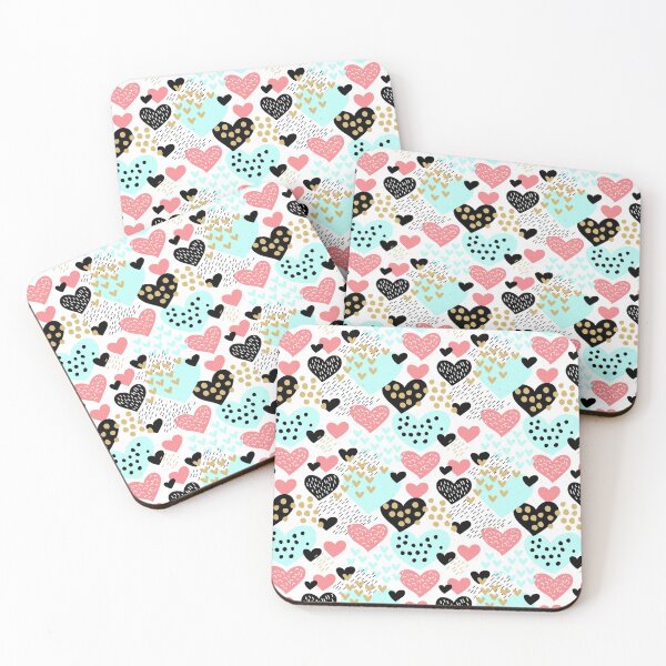 Item preview, Handpainted Print Hearts designed and sold by SoccaTamam.