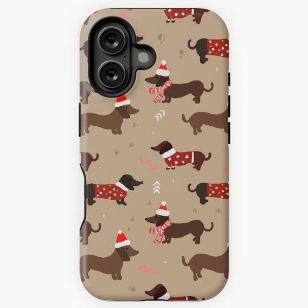 Aperçu de l'œuvre Chiens de Noël Weiner créée et vendue par artbybee7.