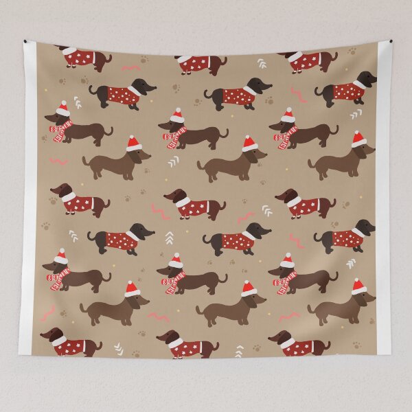 Item preview, Christmas Weiner dogs  designed and sold by artbybee7.
