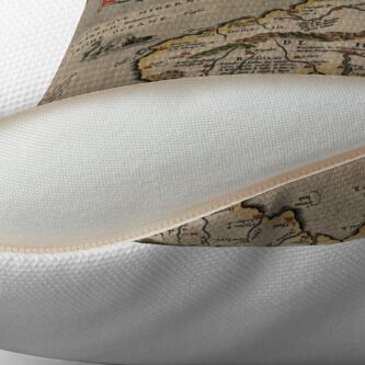 Alternate view of Map of Wales (1500s) Throw Pillow