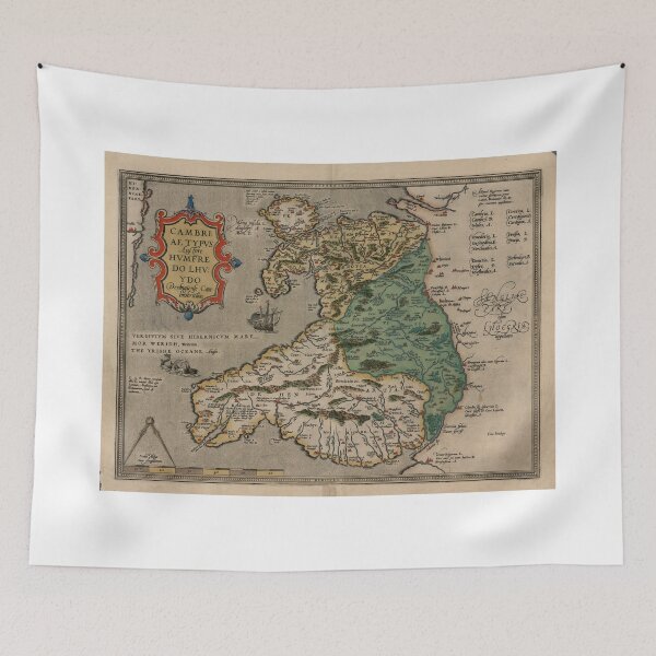 Item preview, Map of Wales (1500s) designed and sold by ArtHistorical.