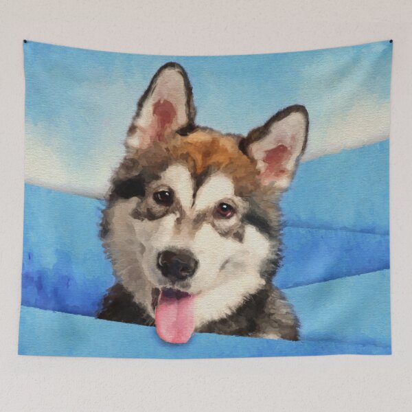 Item preview, Alaskan Malamute Puppy  designed and sold by k9printart.
