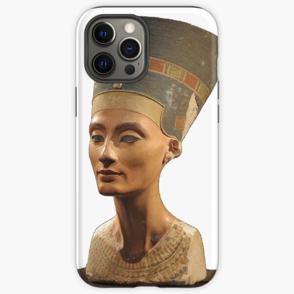 Ancient Egyptian Artifact, young adult, head, people, adult, sculpture, portrait, veil, art, museum, real people, color image, copy space, classical style, clothing, adults only, youth culture iPhone Tough Case