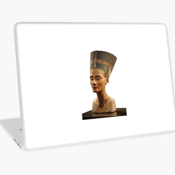 Ancient Egyptian Artifact, young adult, head, people, adult, sculpture, portrait, veil, art, museum, real people, color image, copy space, classical style, clothing, adults only, youth culture Laptop Skin