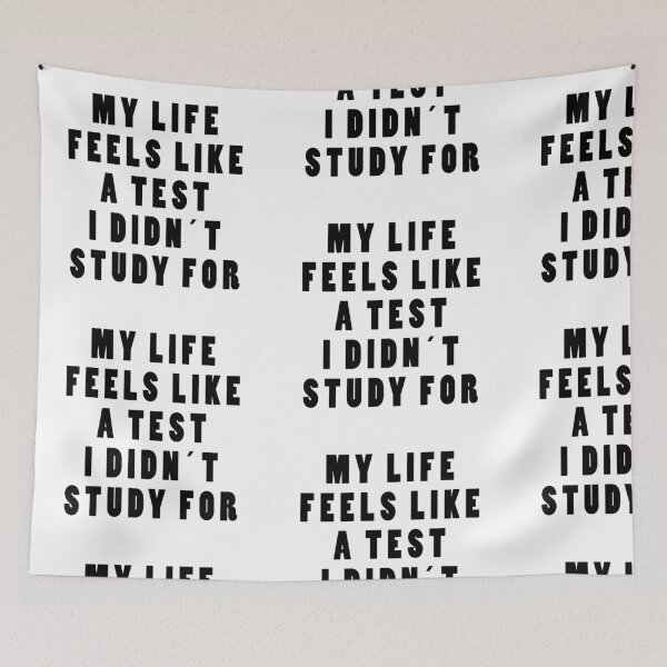 Item preview, MY LIFE FEELS LIKE A TEST DIDNT STUDY FOR! GIFT designed and sold by JamesandLuis.
