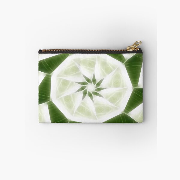 Item preview, Green White Kaleidoscope Art 9 designed and sold by TravelPhotoArt.
