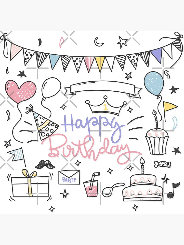 Greeting Card. Happy Birthday To You. Hand Drawing. Greeting Inscription  And Balloons, Hand Drawn. Congratulations On The Holiday. Royalty Free SVG,  Cliparts, Vectors, and Stock Illustration. Image 45735828.
