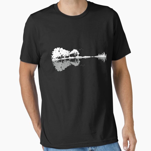 Item preview, Nature Reflection Guitar Shirt Band Musician Gift designed and sold by Merch Madness.