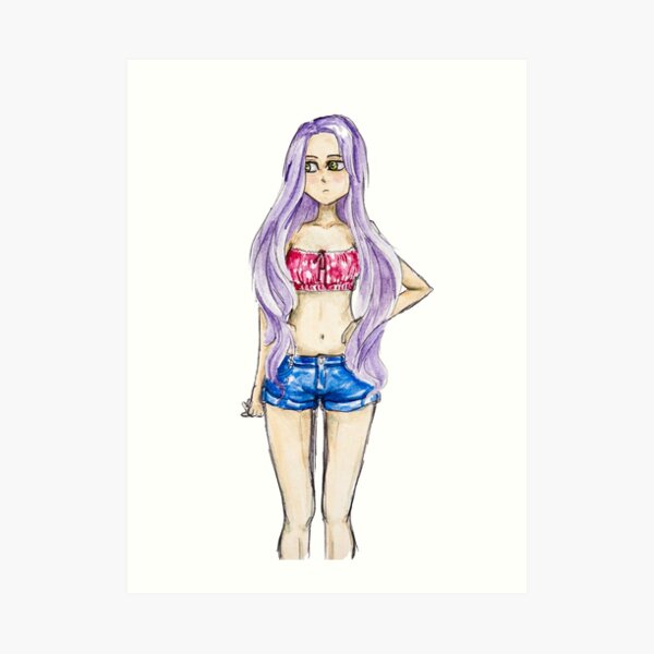 Anime Crop Top Wall Art Redbubble - roblox drawing speed painting anime anime transparent