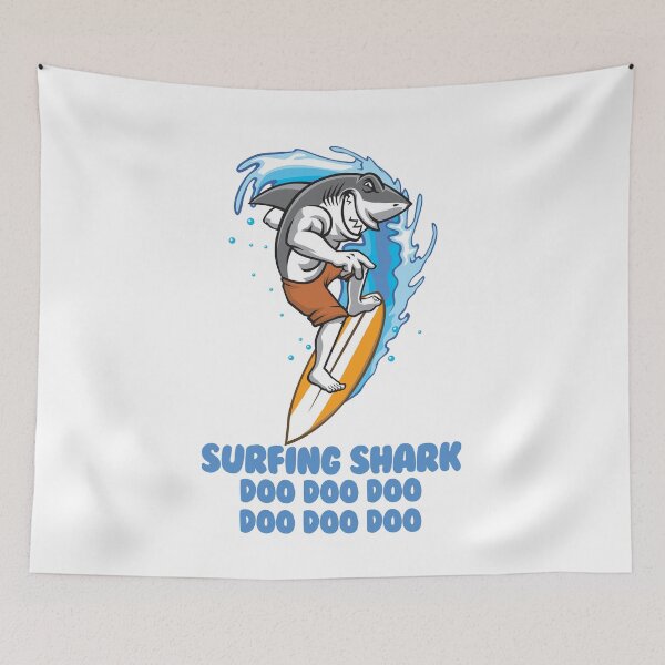 Item preview, Surfing Shark Doo Doo designed and sold by DesignMonster.