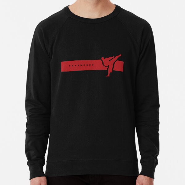 Taekwondo Stripes Red Belt (2nd Kup) Lightweight Sweatshirt