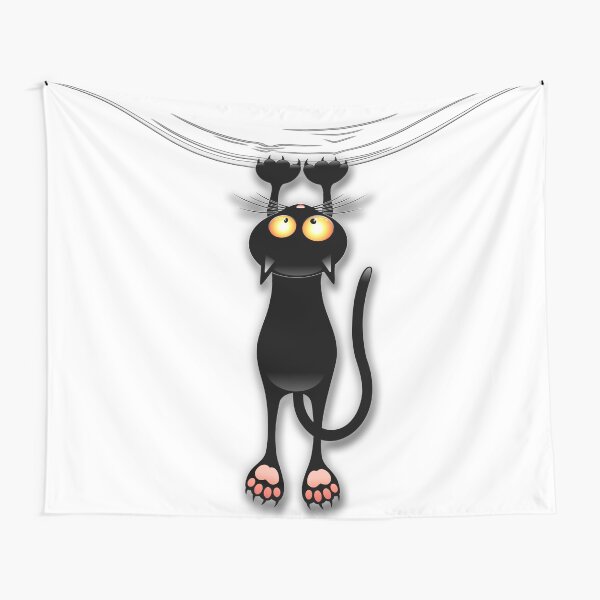 Artikel-Vorschau von Lustige und freche Katze fällt hin, designt und verkauft von BluedarkArt.