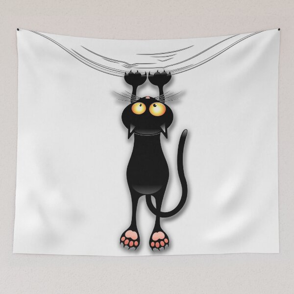 Item preview, Fun and Naughty Cat Falling Down  designed and sold by BluedarkArt.