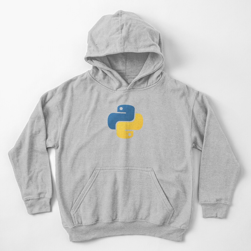 Python Programming Kids Pullover Hoodie