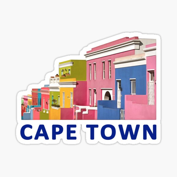 "BoKaap Street, Cape Town, South Africa" Sticker for Sale by Scotch