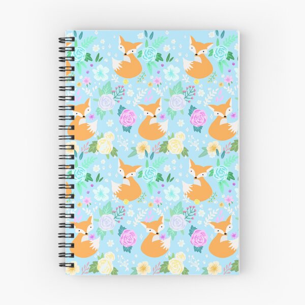 Item preview, Pastel Fox floral pattern  designed and sold by artbybee7.