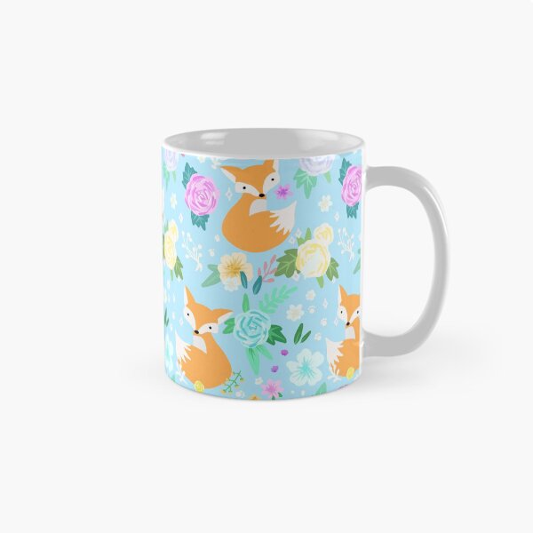 Item preview, Pastel Fox floral pattern  designed and sold by artbybee7.