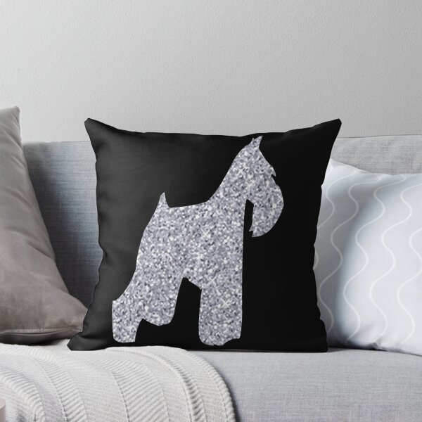 Item preview, Schnauzer Dog - Silver Glitter designed and sold by SerpentSkyArts.