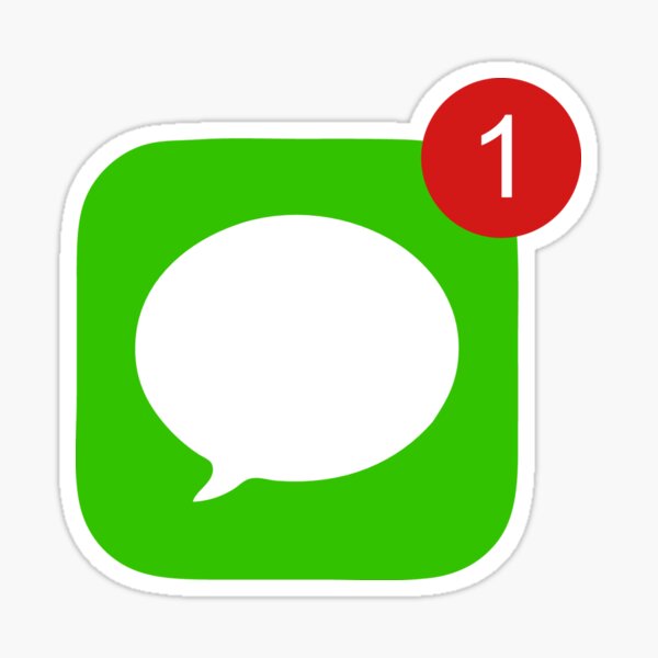1 Unread Message Sticker