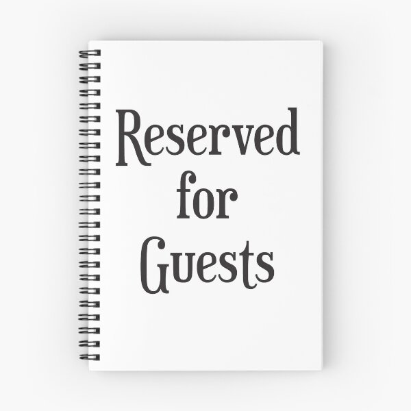 Item preview, Reserved for Guests Cushion designed and sold by agecounts.