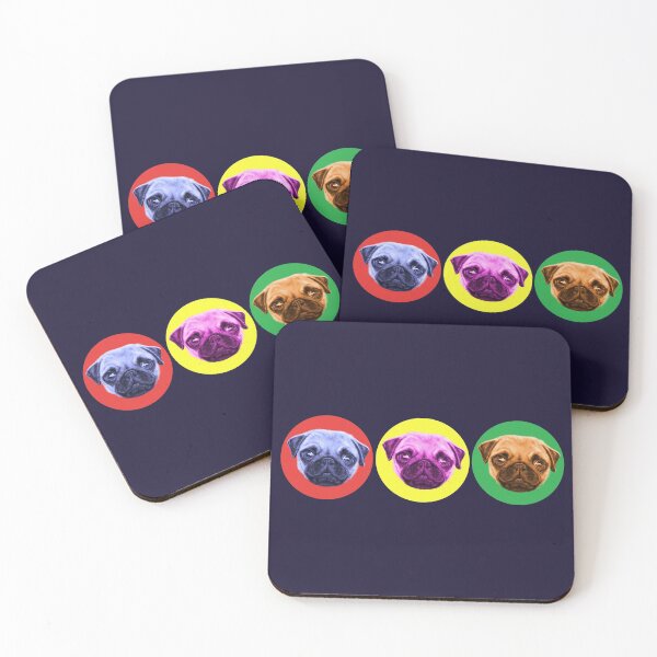 Item preview, Pop Art Pug Trio designed and sold by brodyquixote.