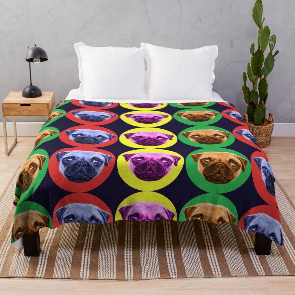 Item preview, Pop Art Pug Trio designed and sold by brodyquixote.