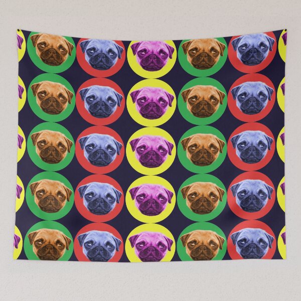 Item preview, Pop Art Pug Trio designed and sold by brodyquixote.