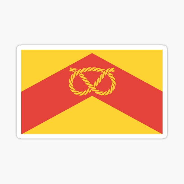 Item preview, Staffordshire county flag sticker designed and sold by Lingo Shop.