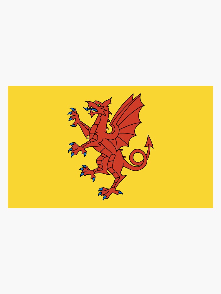 "Somerset county flag sticker" Sticker by LngStr Redbubble