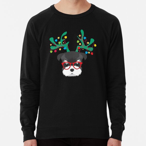 schnauzer christmas sweatshirt