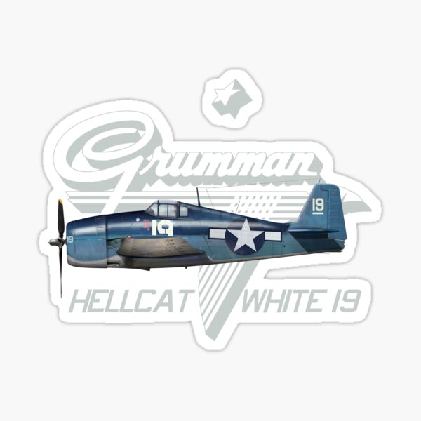 Grumman Hellcat F6F 'White 19' Sticker