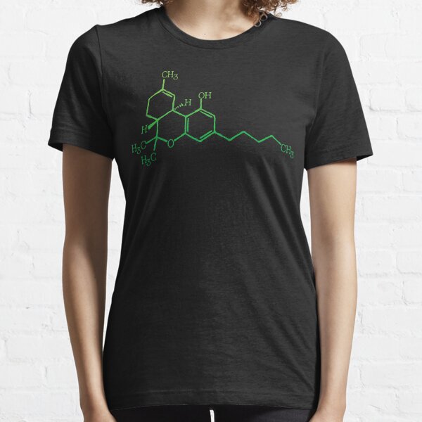 THC Cannabis Marijuana Medicine Chemical Formula Essential T-Shirt