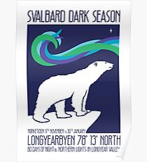 Svalbard Northern Lights Poster