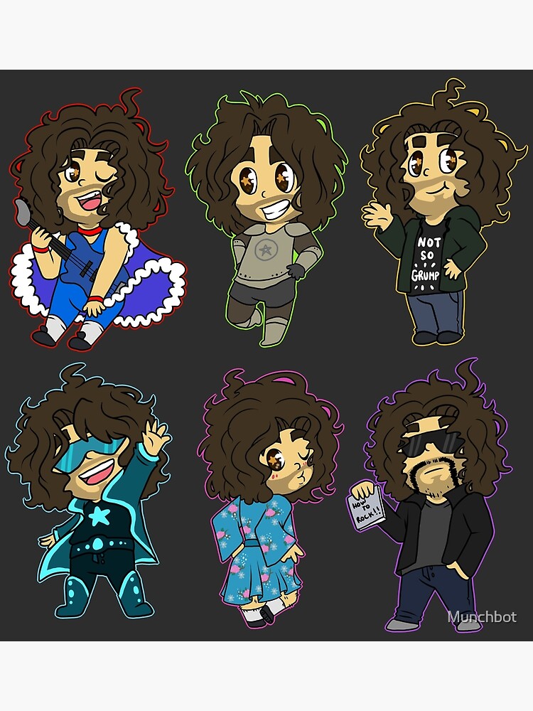 Many Faces Of Dan Avidan Photographic Print By Munchbot Redbubble