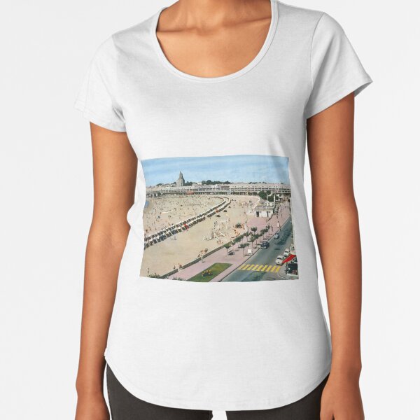Plage de Royan, années 60 (2) T-shirt premium échancré