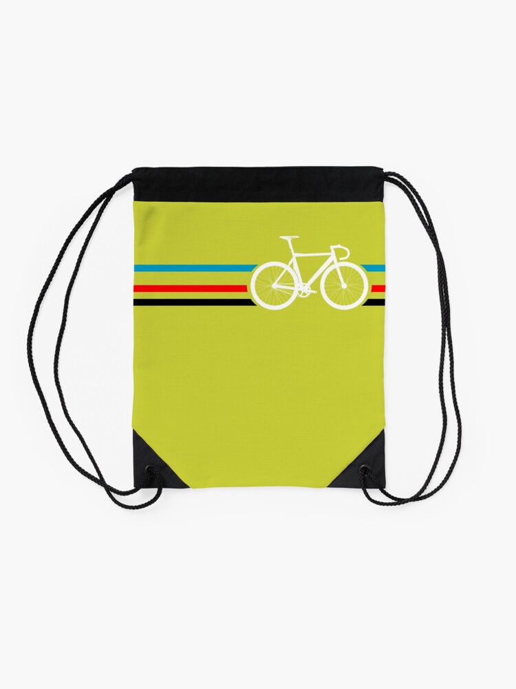 Alternate view of Bike Stripes Velodrome Drawstring Bag