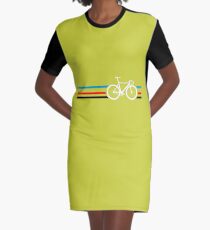 Bike Stripes Velodrome Graphic T-Shirt Dress