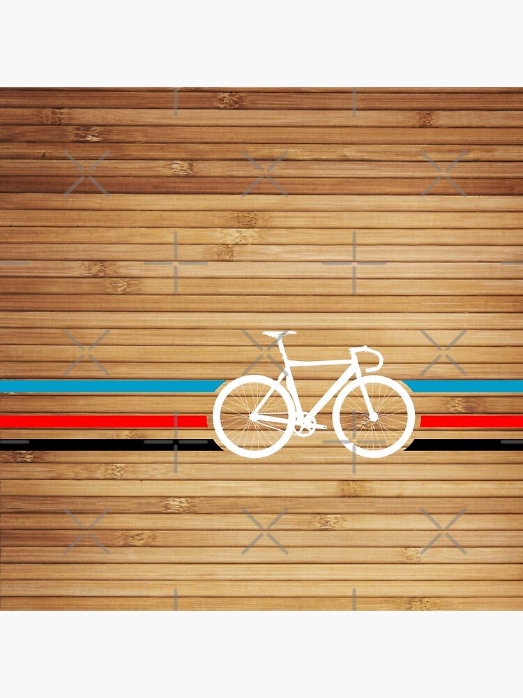 Aperçu 5 sur 5. Dessous de verre (lot de 4) avec l'œuvre Bandes de vélo Vélodrome créée et vendue par sher00.