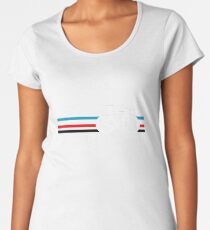 Bike Stripes Velodrome Women's Premium T-Shirt