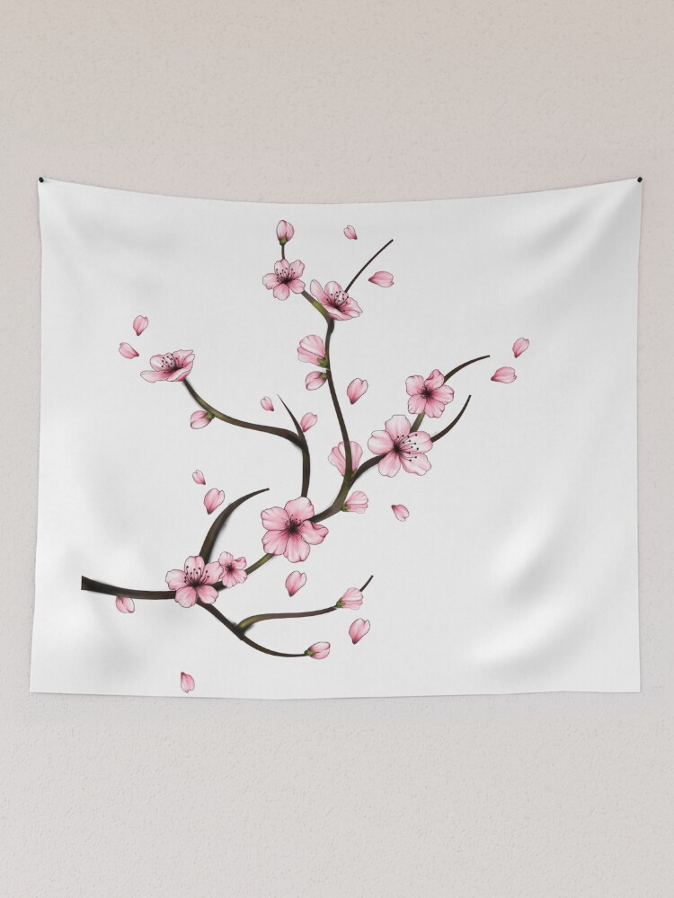 Cherry blossom best sale wall tapestry